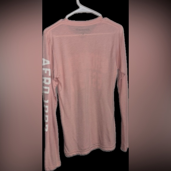 Aeropostale vintage 1987 pink long sleeve ladies oversized warm tee rare mint 🆕 - Picture 2 of 10